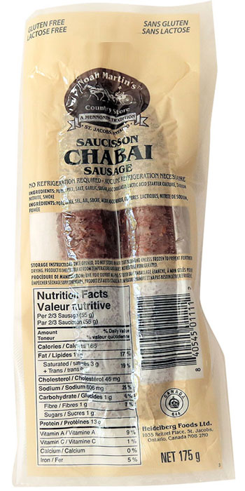 Chabai Sausage Mild